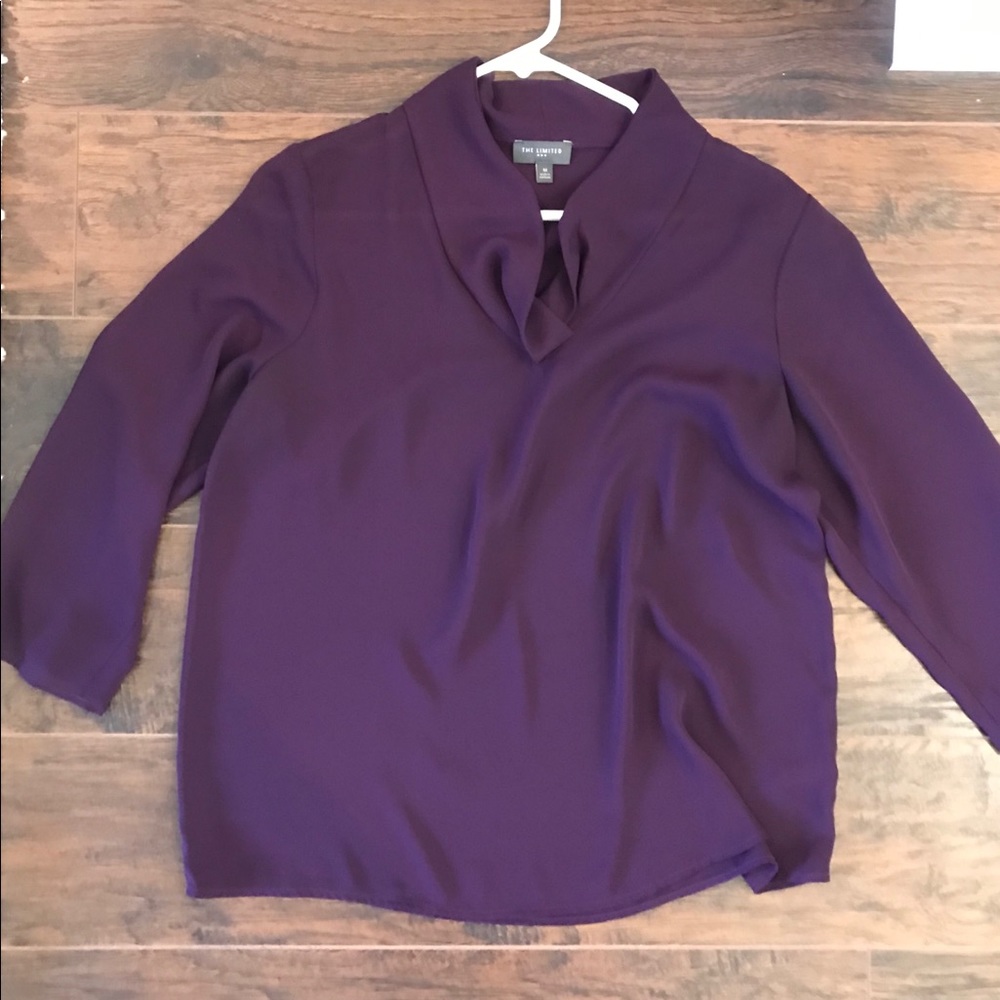 Purple chiffon blouse